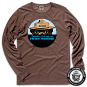 Smokey Bear Badge Men's Long Sleeve Tee