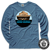 Smokey Bear Badge Men's Long Sleeve Tee