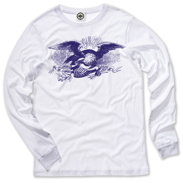 American Eagle (E Pluribus Unum) Unisex Long Sleeve Tee White / S American Eagle (E Pluribus Unum) Unisex Long Sleeve Tee White / S