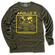 NASA Apollo 11 Plaque Men's Long Sleeve Tee