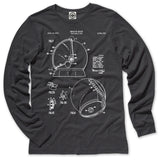 NASA Astronaut Helmet Patent Unisex Long Sleeve Tee
