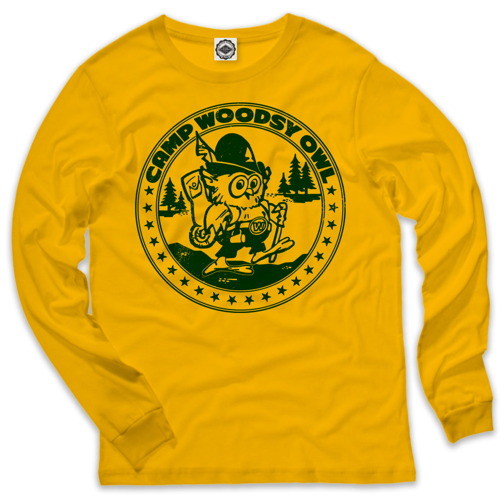 Camp Woodsy Owl Men's Long Sleeve T-Shirt in Gold