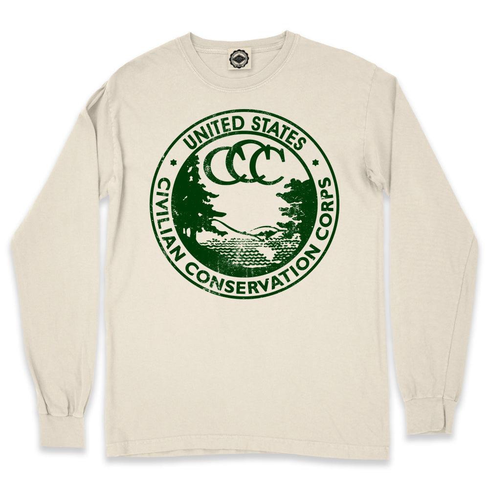 CCC (Civilian Conservation Corps) Men's Long Sleeve Pigment Dyed Tee