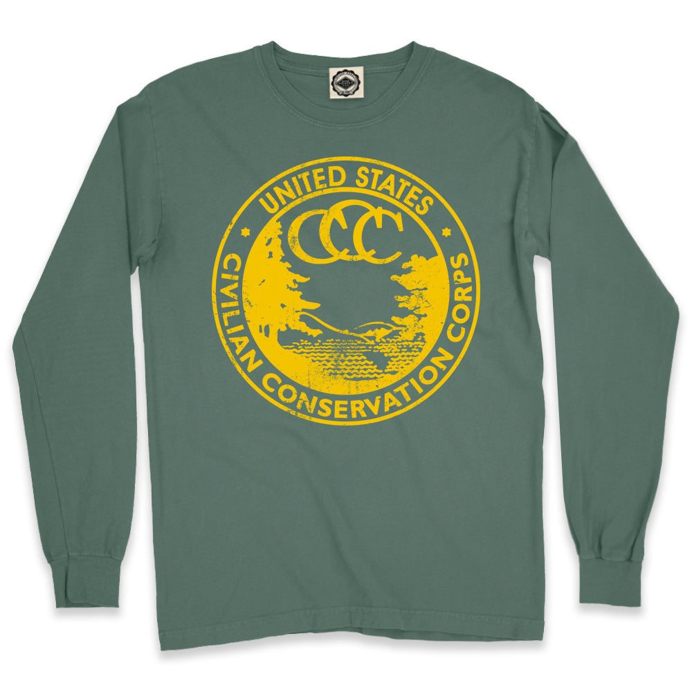 CCC (Civilian Conservation Corps) Men's Long Sleeve Pigment Dyed Tee