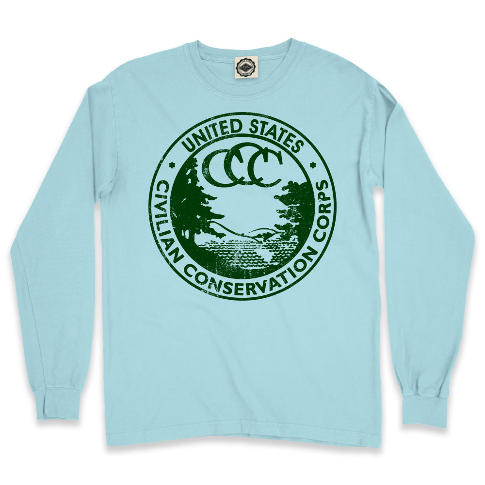 CCC (Civilian Conservation Corps) Men's Long Sleeve Pigment Dyed Tee