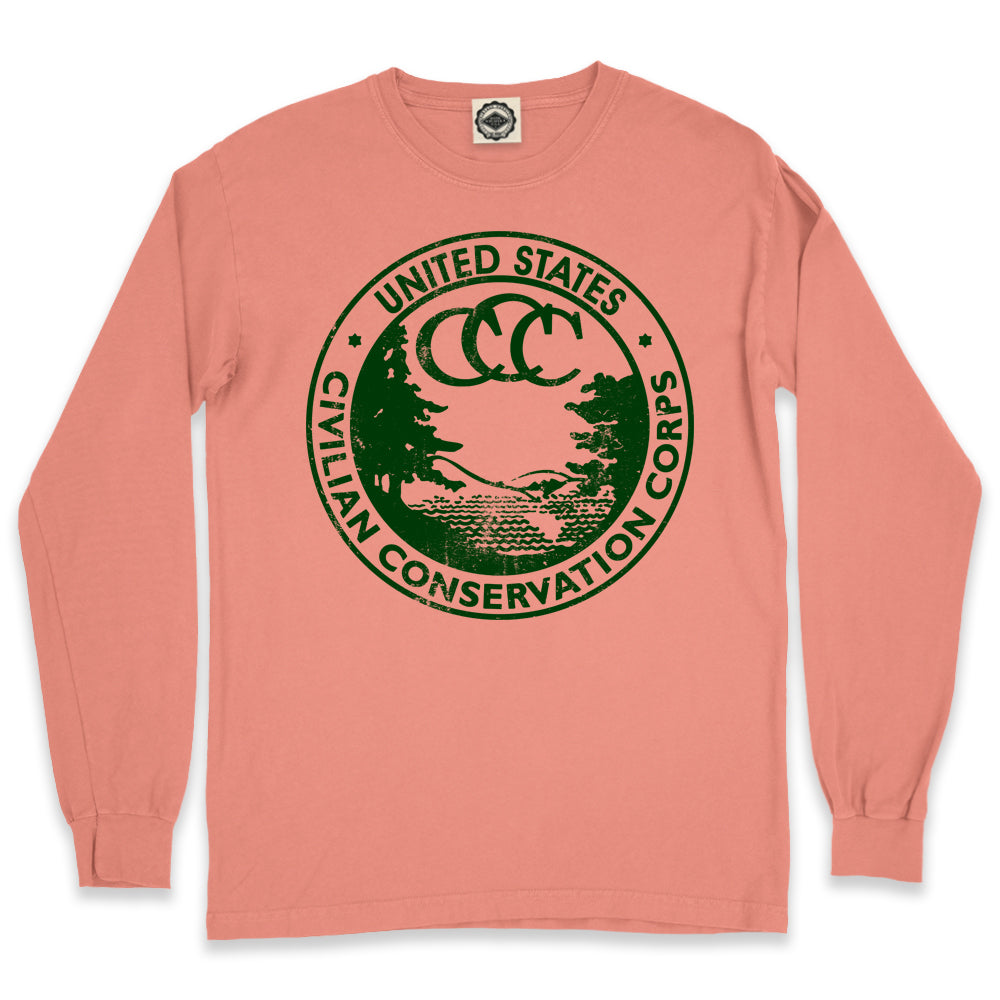 CCC (Civilian Conservation Corps) Men's Long Sleeve Pigment Dyed Tee