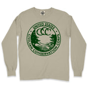 CCC (Civilian Conservation Corps) Men's Long Sleeve Pigment Dyed Tee