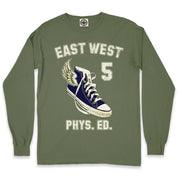 Classic HP East West Phys. Ed. Men's Long Sleeve Pigment Dyed T-Shirt in Pigment Army