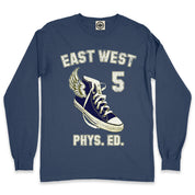 Classic HP East West Phys. Ed. Men's Long Sleeve Pigment Dyed T-Shirt in Navy