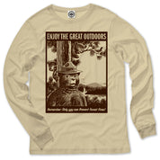 Smokey Bear "Enjoy The Great Outdoors" Men's Long Sleeve Tee