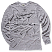 Fender Guitar Patent Men's Long Sleeve Tee