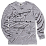 Fender Guitar Patent Unisex Long Sleeve Tee