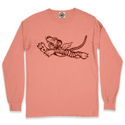 Flying Tigers Men's Long Sleeve Pigment Dyed Tee