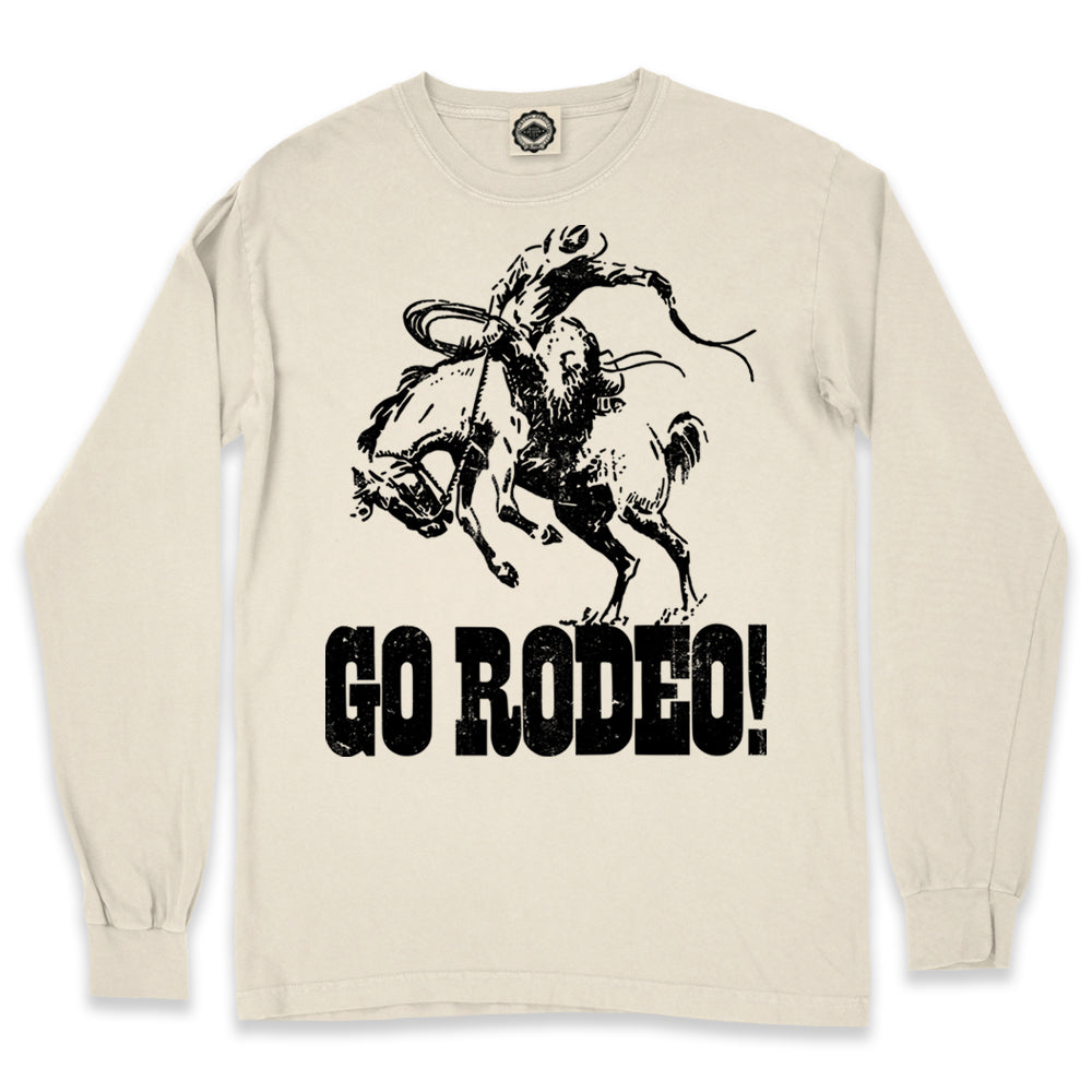 Go Rodeo Men's Long Sleeve Pigment Dyed Tee