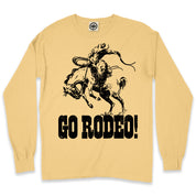 Go Rodeo Men's Long Sleeve Pigment Dyed Tee