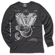 Harley-Davidson Engine Patent Men's Long Sleeve Tee