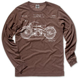Harley-Davidson Motorcycle Patent Unisex Long Sleeve Tee