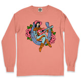 Honky Tonk Angel Unisex Long Sleeve Pigment Dyed Tee