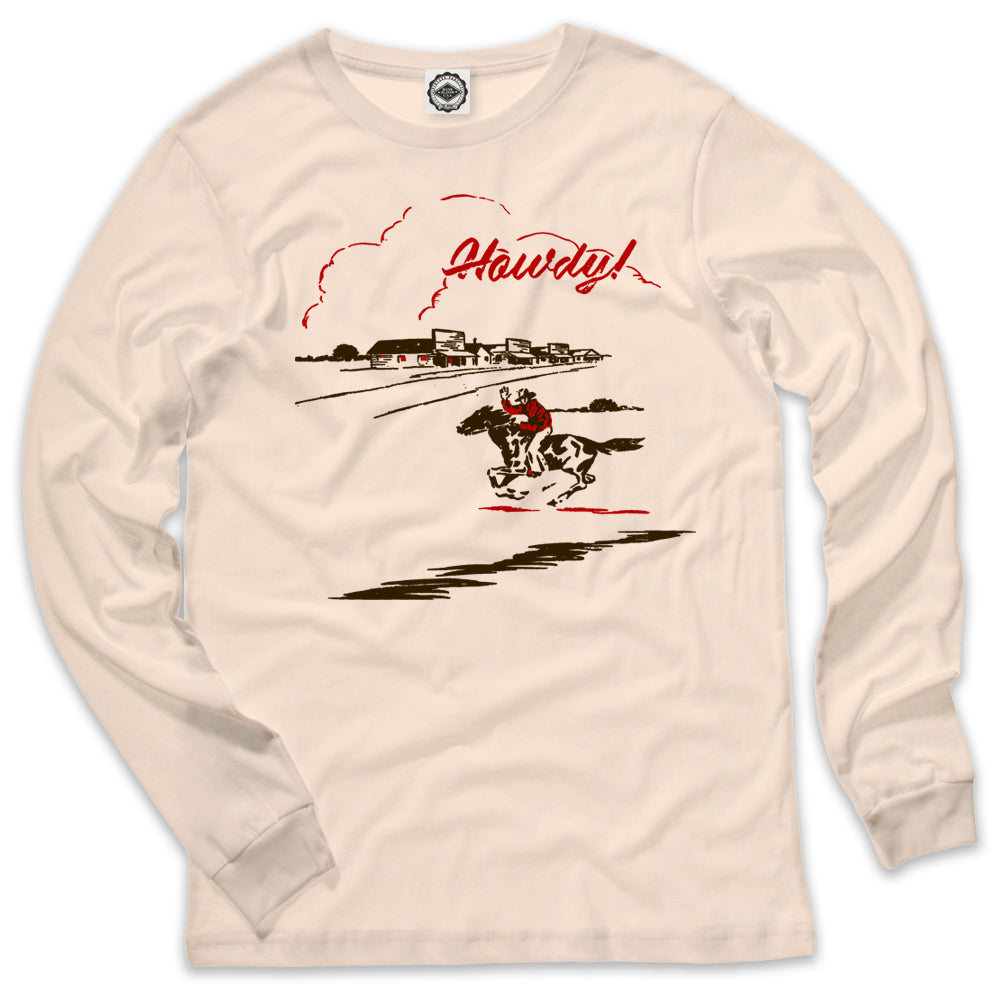 Howdy Cowboy Men's Long Sleeve Tee