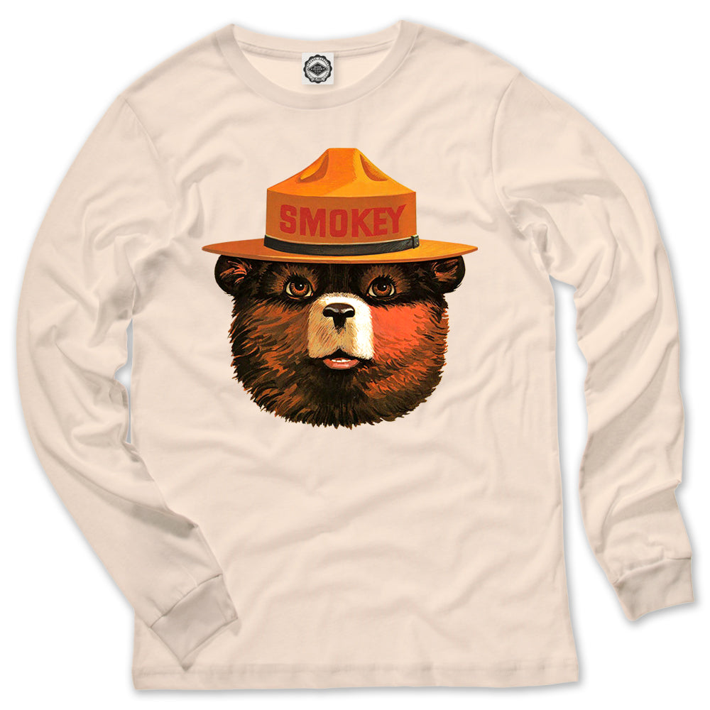 Multicolor Smokey Bear Men's Long Sleeve Tee