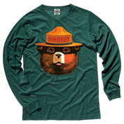 Multicolor Smokey Bear Men's Long Sleeve Tee