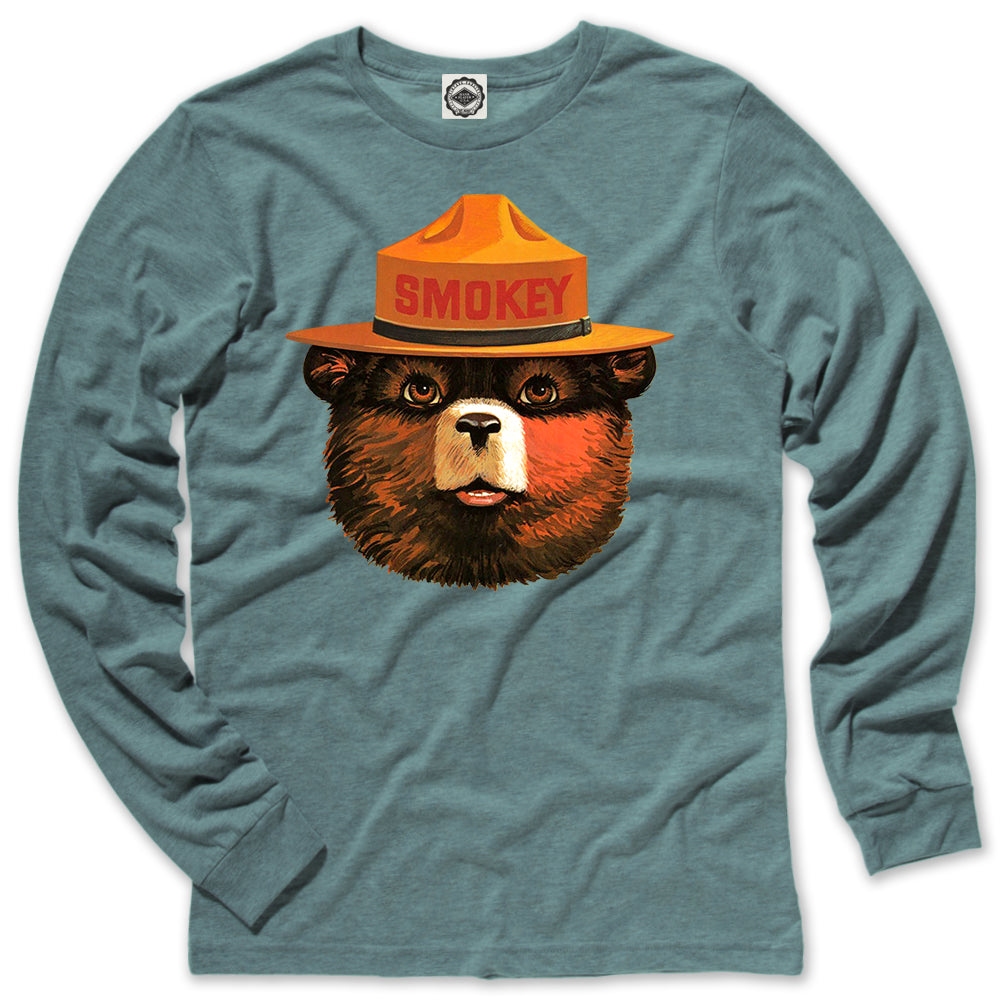 Multicolor Smokey Bear Men's Long Sleeve Tee