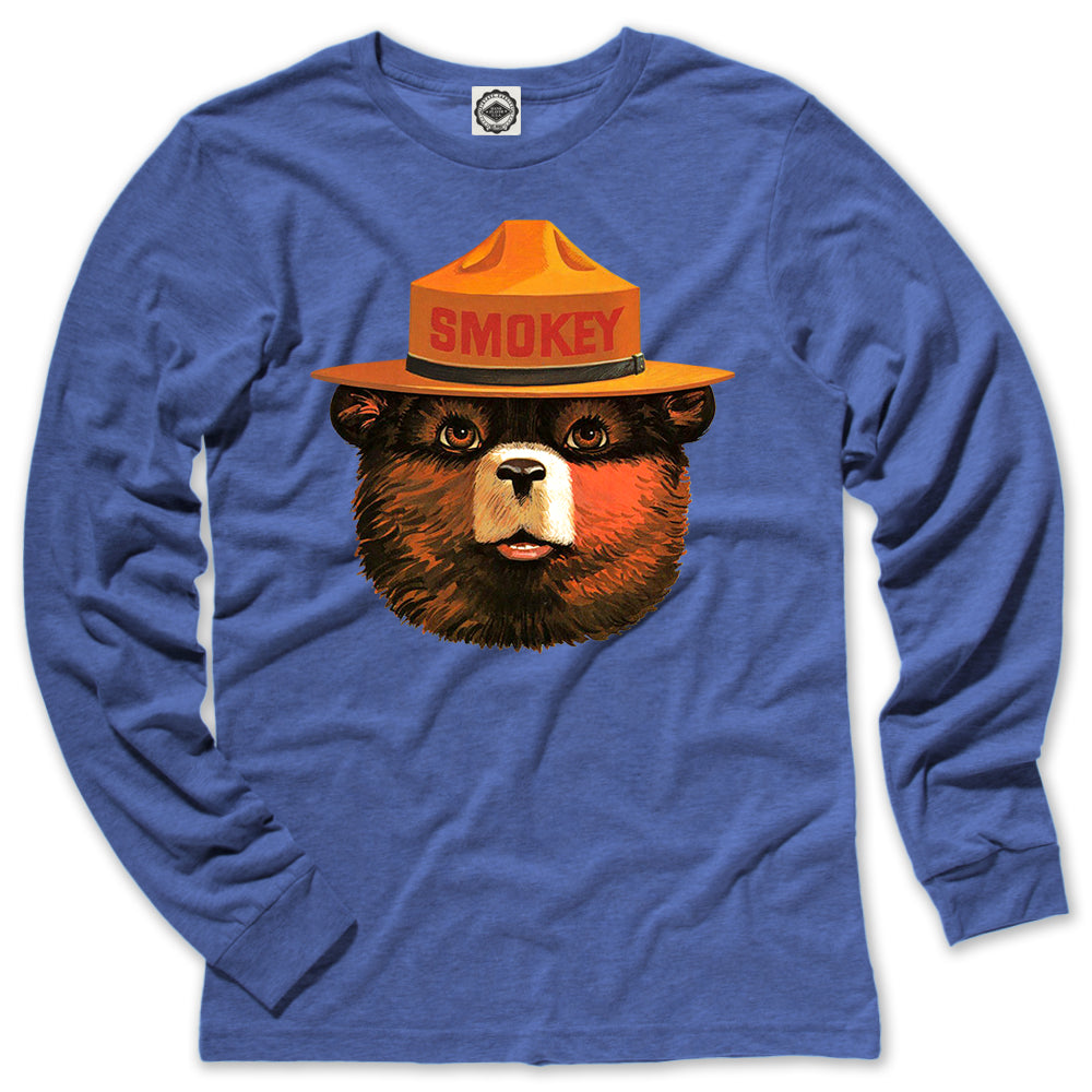 Multicolor Smokey Bear Men's Long Sleeve Tee