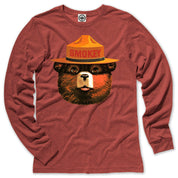 Multicolor Smokey Bear Men's Long Sleeve Tee