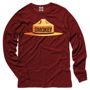 Multicolor Smokey Bear Ranger Hat Men's Long Sleeve Tee