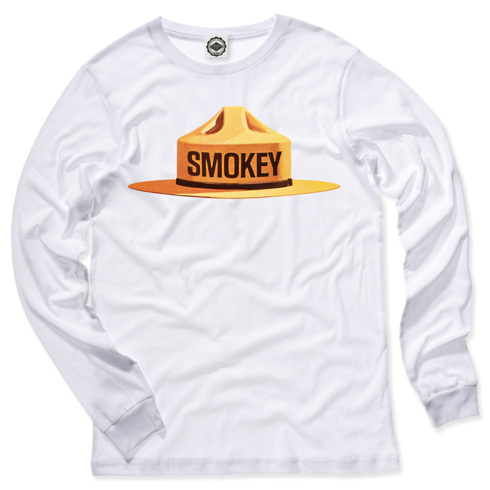 Multicolor Smokey Bear Ranger Hat Men's Long Sleeve Tee