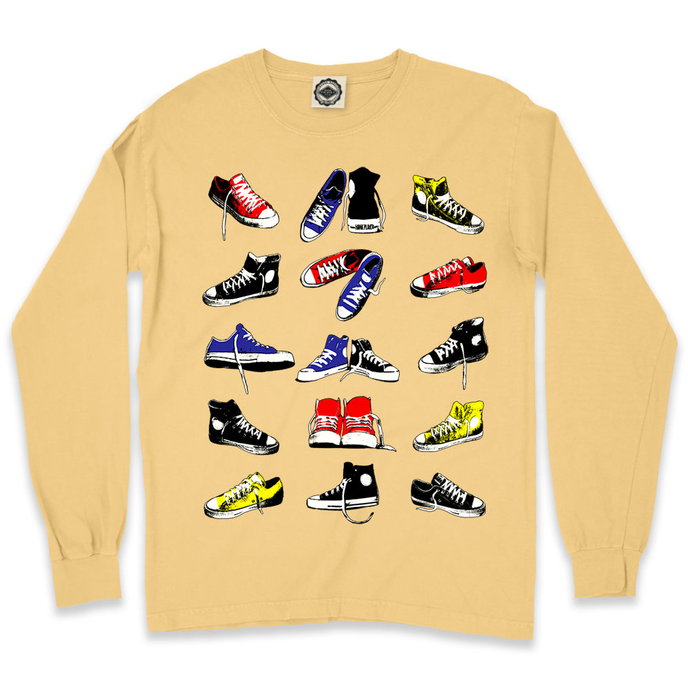 Classic HP Multi Sneakers Men's Long Sleeve Pigment Dyed Tee