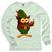 Multicolor Woodsy Owl Men's Long Sleeve T-Shirt in Citron