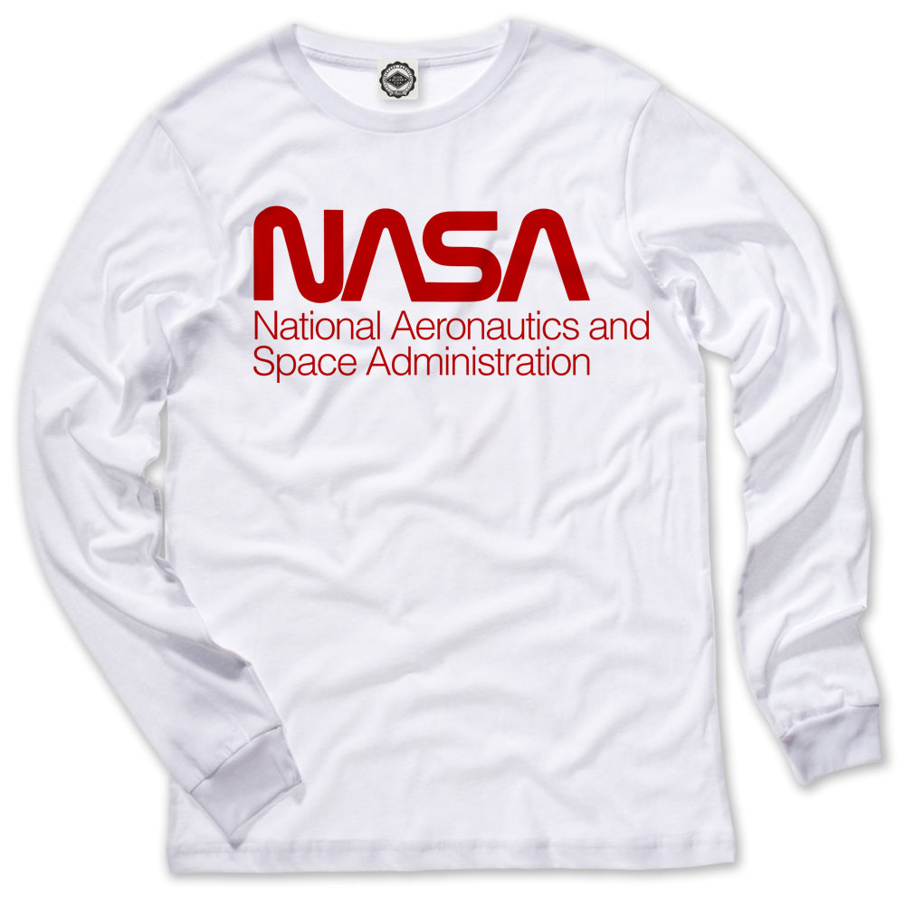 NASA (National Aeronautics And Space Administration) Logo Men's Long Sleeve Tee