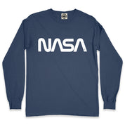 NASA Retro Worm Men's Long Sleeve Pigment Dyed Tee