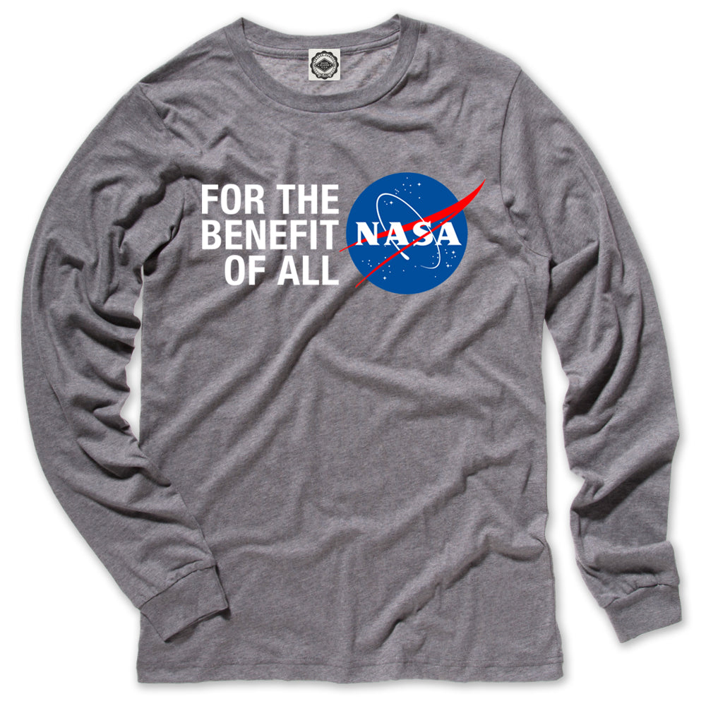 NASA For The Benefit Of All Men's Long Sleeve Tee