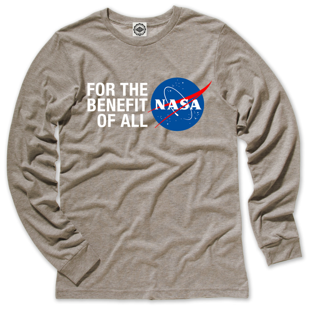NASA For The Benefit Of All Men's Long Sleeve Tee