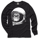 NASA Ham The Astrochimp Helmet Unisex Long Sleeve Tee