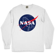 Official NASA Logo Men's Long Sleeve Pigment Dyed Tee