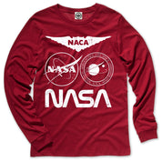 NASA Multi Logo Men's Long Sleeve Tee