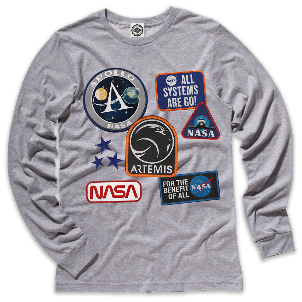 NASA Patches Men's Long Sleeve Tee