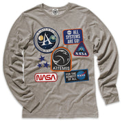 NASA Patches Men's Long Sleeve Tee