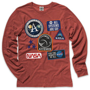 NASA Patches Men's Long Sleeve Tee