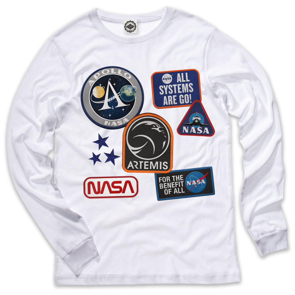 NASA Patches Men's Long Sleeve Tee