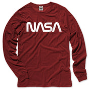 NASA Retro Worm Logo Men's Long Sleeve Tee