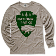 National Parks Logo Men's Long Sleeve Tee