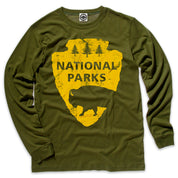 National Parks Logo Men's Long Sleeve Tee