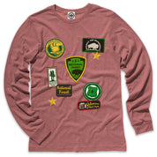 National Parks Patches Men's Long Sleeve Tee