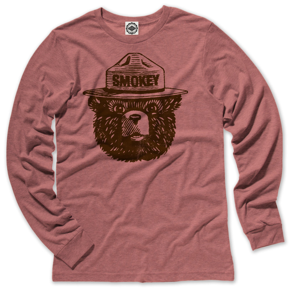 Official Smokey Bear Men's Long Sleeve Tee