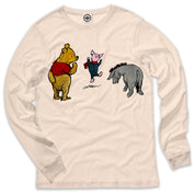 Winnie-The-Pooh, Piglet & Eeyore Men's Long Sleeve Tee