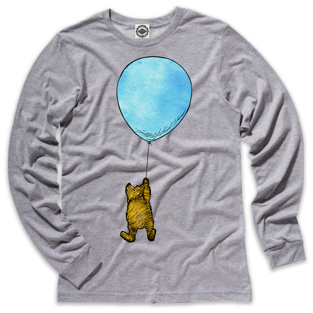 Winnie-The-Pooh With Balloon Men's Long Sleeve Tee